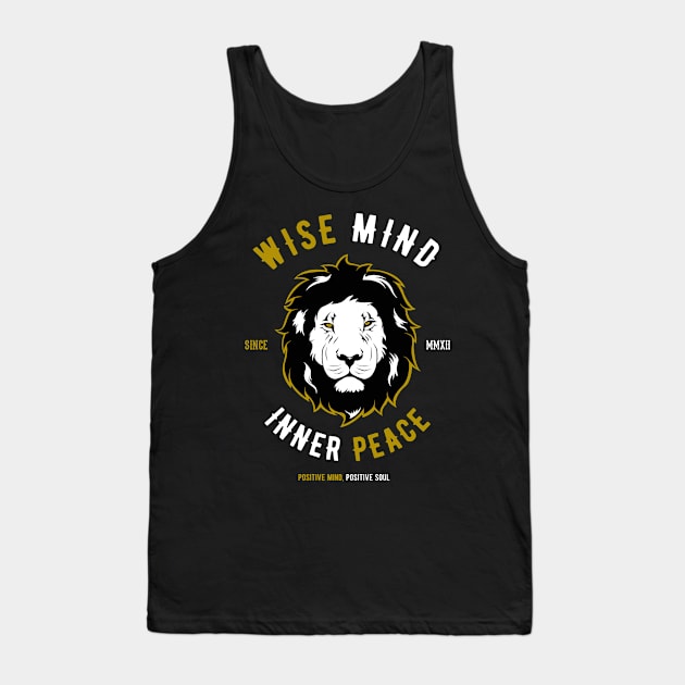 Leo - Wise Mind, Inner Peace Tank Top by Hariolf´s Mega Store